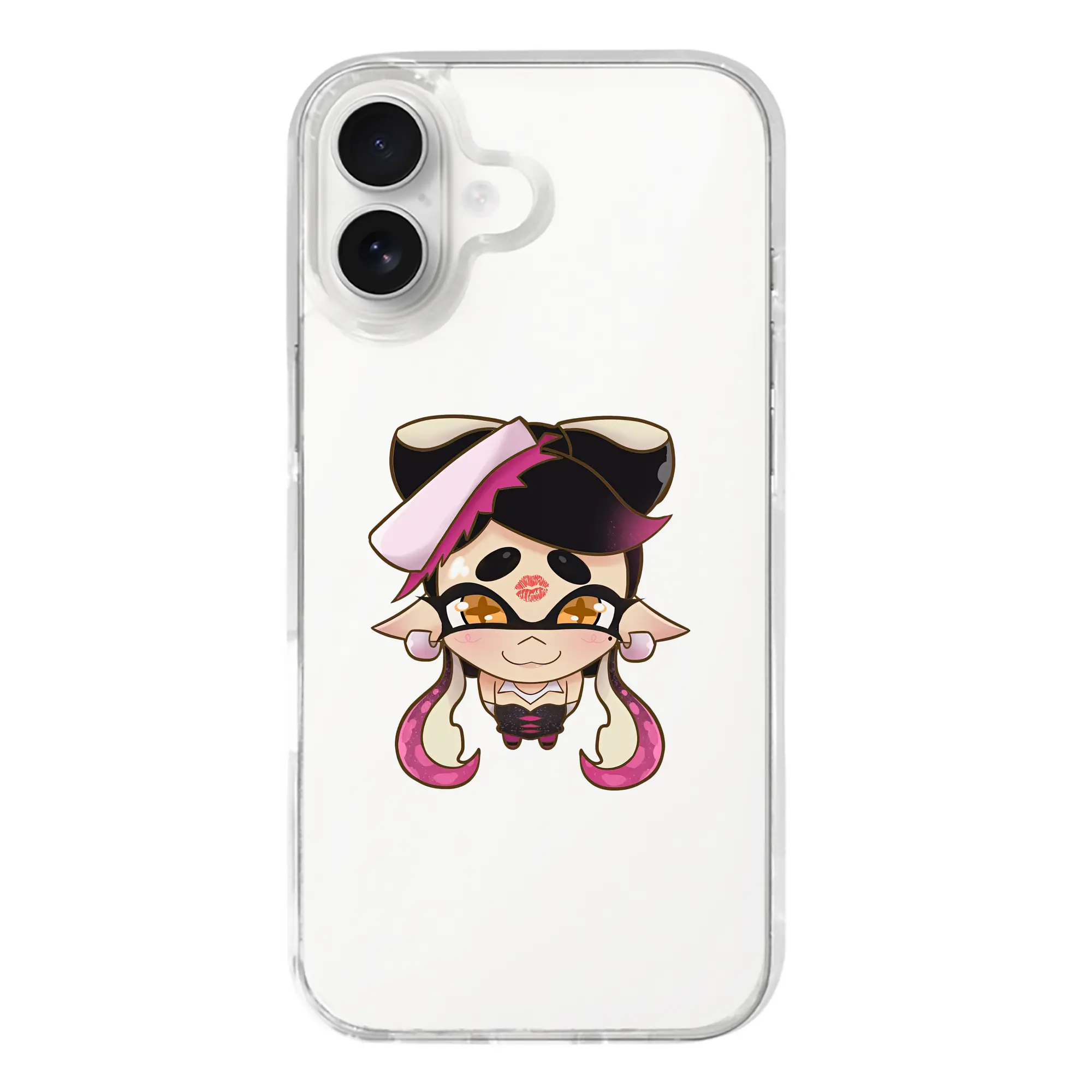 スプラトゥーン グッズ,シオカラーズ アオリ - iPhone 17シリーズ 透明スマホケース – 薄型・耐衝撃・精密フィット保護カバー